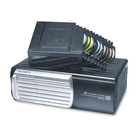 Sony CDX-656 - Compact Disc Changer System Manuel utilisateur