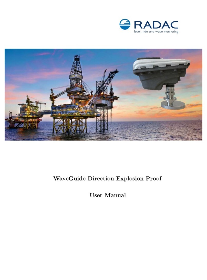 RADAC WaveGuide 5 Direction Manuel utilisateur RADAC WaveGuide 5 Direction Manuel utilisateur