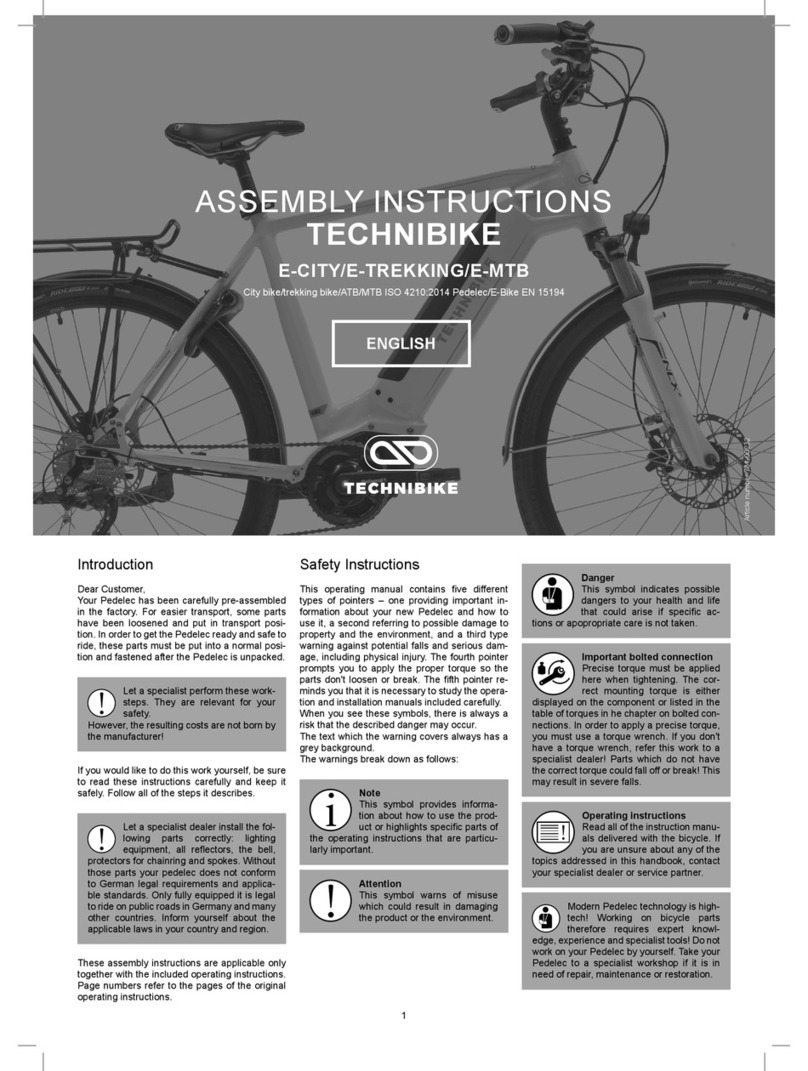 Technibike E-MTB Manuel utilisateur
