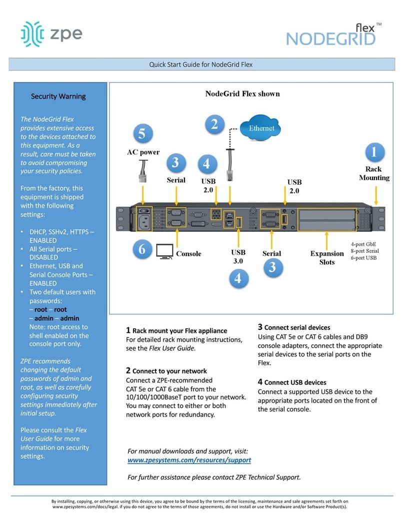 ZPE NodeGrid Flex Manuel utilisateur
