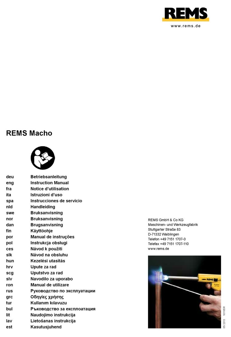 REMS Macho Manuel utilisateur