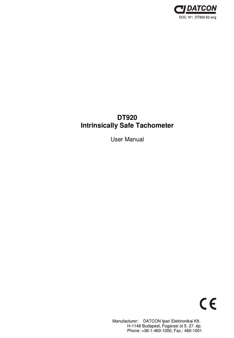 Datcon DT920 Manuel utilisateur Datcon DT920 Manuel utilisateur