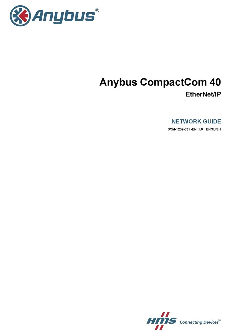 Anybus CompactCom 40 Modbus-TCP Instructions d'installation et d'entretien