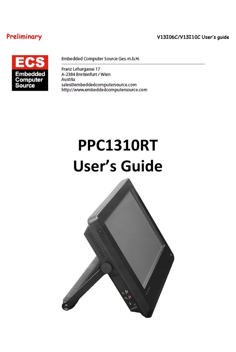 Embedded computer Source V13I10C Manuel utilisateur