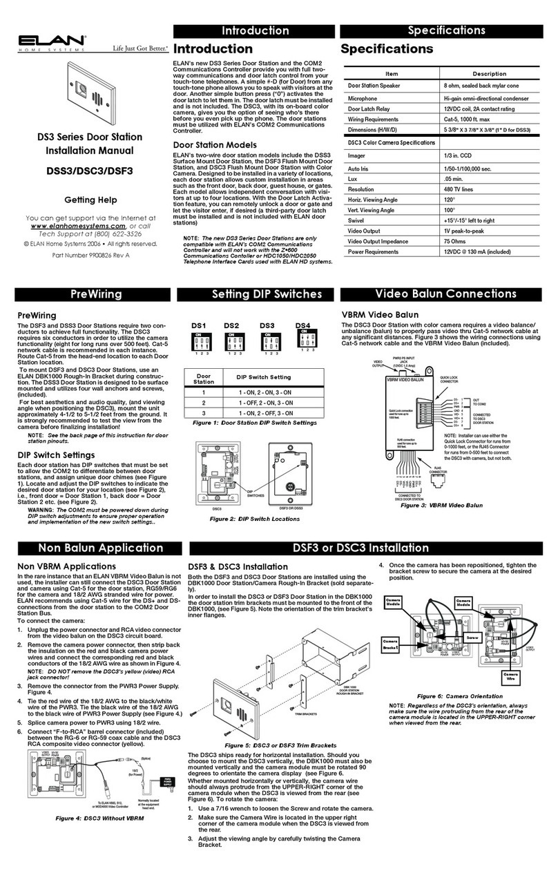 Elan DSS3 Manuel utilisateur