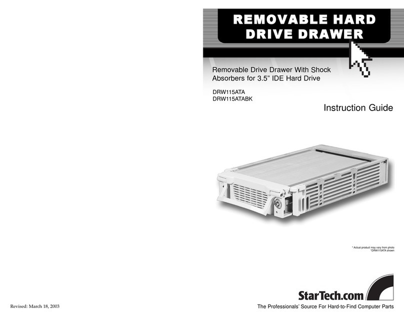 StarTech.com DRW115ATABK Manuel