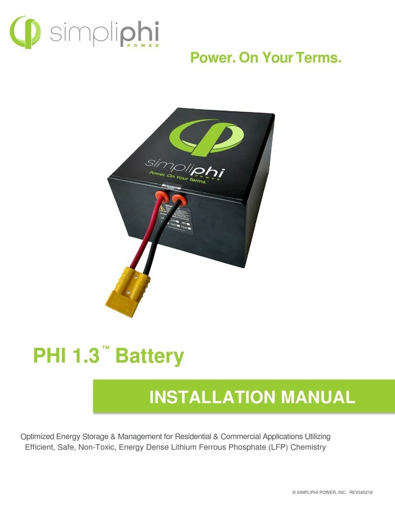 SimpliPhi PHI 1.3 Manuel utilisateur