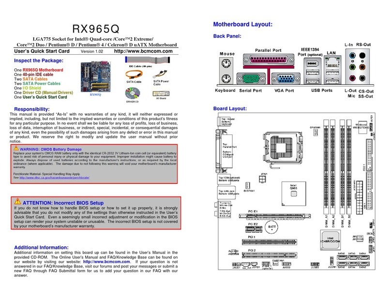 BCM RX965Q Manuel utilisateur