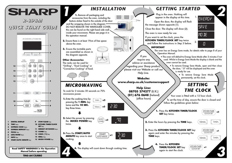 Sharp R-898M Manuel utilisateur