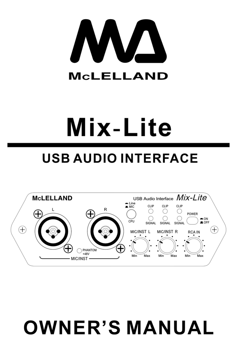 McLelland Mix-Lite Manuel utilisateur