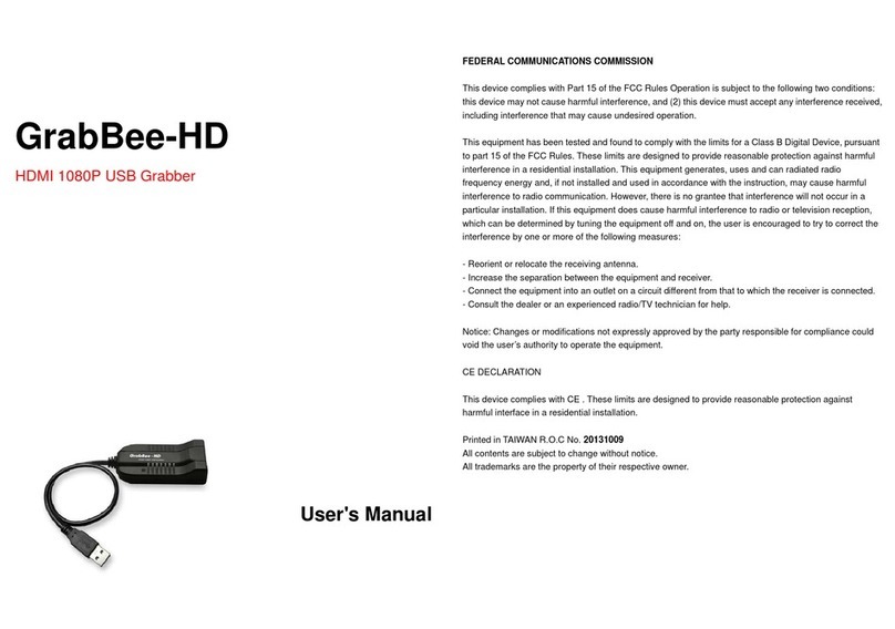 Ruby Electronics GrabBee-HD Manuel utilisateur