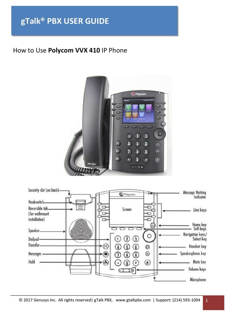 Polycom VVX410 Manuel utilisateur