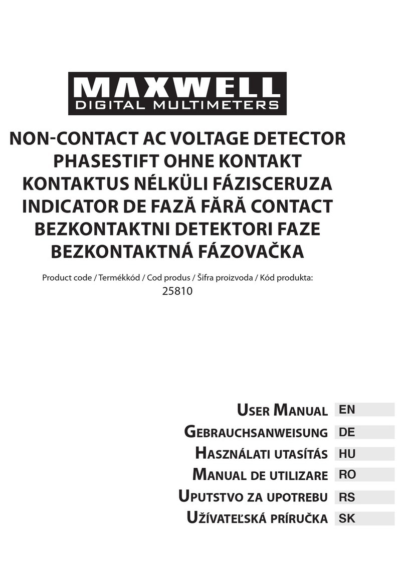 Maxwell Digital Multimeters 25810 Manuel utilisateur Maxwell Digital Multimeters 25810 Manuel utilisateur