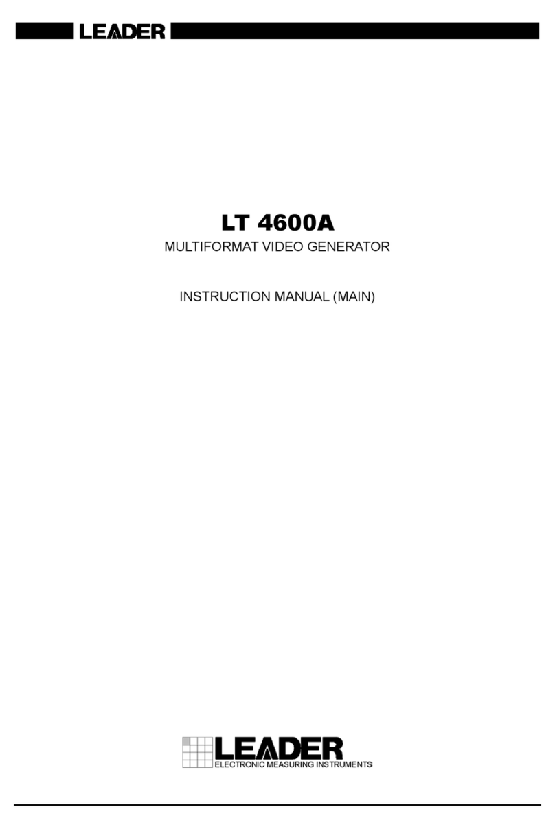 Leader LT 4600A Manuel utilisateur