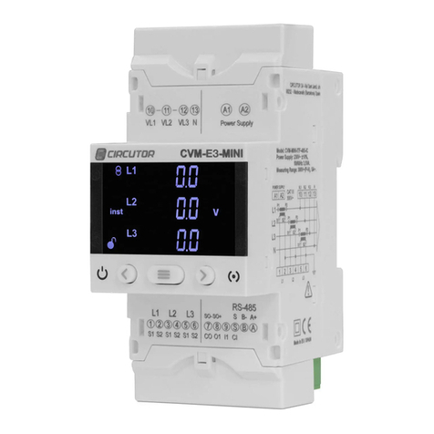Circutor CVM-E3-MINI Manuel utilisateur Circutor CVM-E3-MINI Manuel utilisateur
