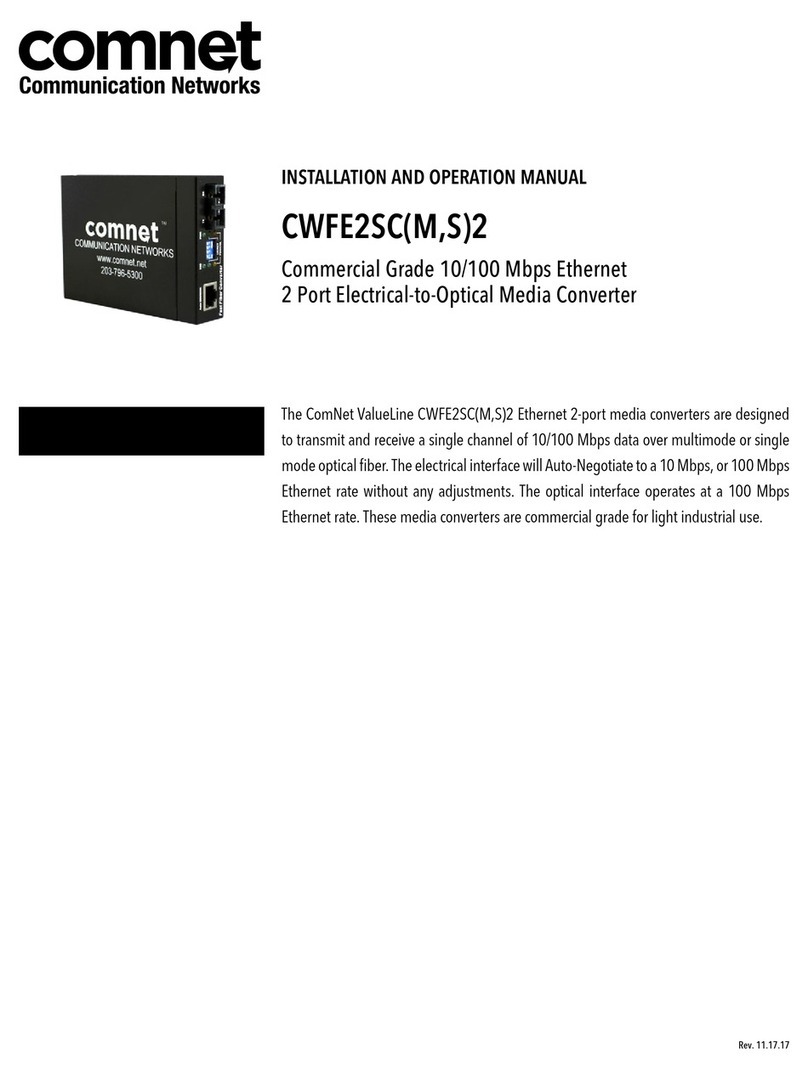 Comnet CWFE2SC2 Manuel utilisateur