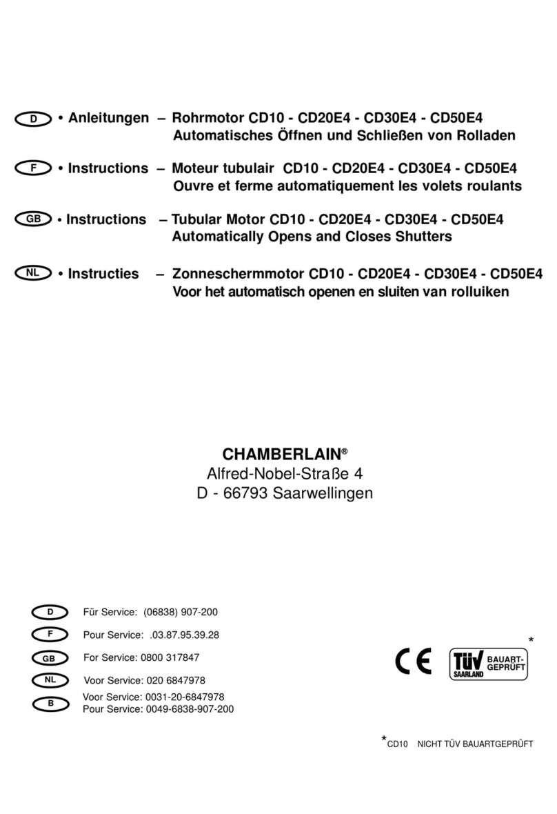 Chamberlain CD 10 Manuel utilisateur
