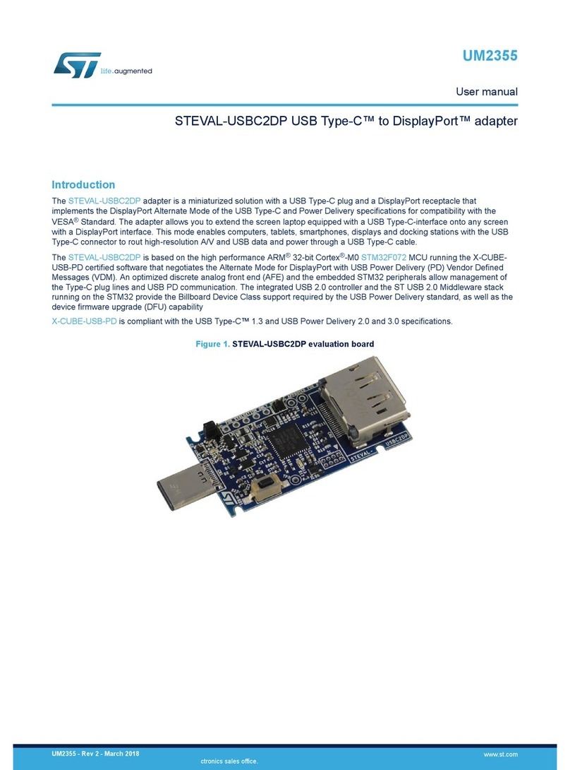 ST STEVAL-USBC2DP Manuel utilisateur
