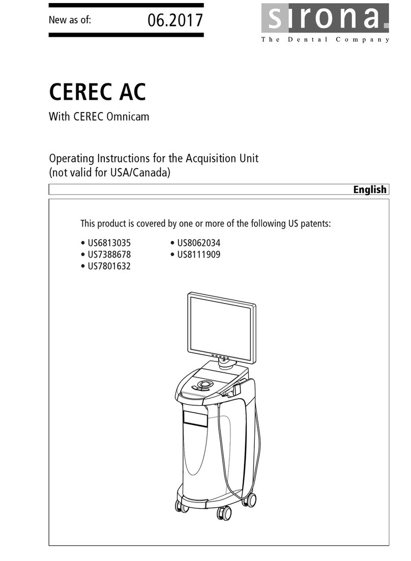 Sirona cerec ac Manuel utilisateur