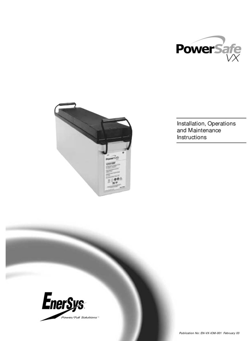 EnerSys PowerSafe VX Manuel