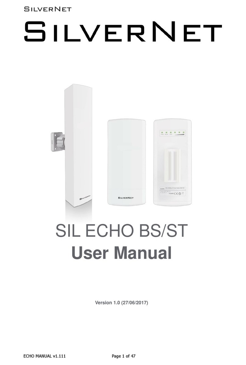 SilverNet SIL ECHO BS Manuel utilisateur SilverNet SIL ECHO BS Manuel utilisateur