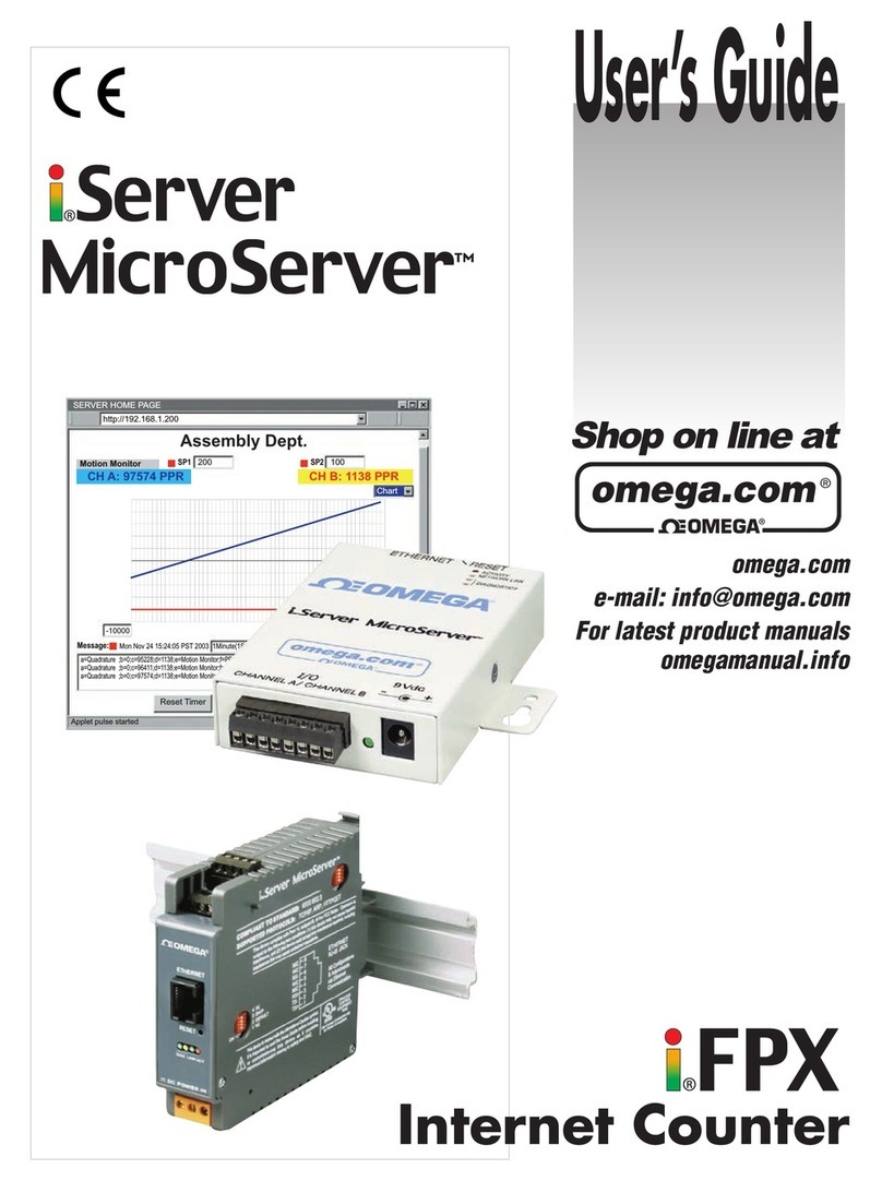 Omega iServer Microserver Manuel utilisateur