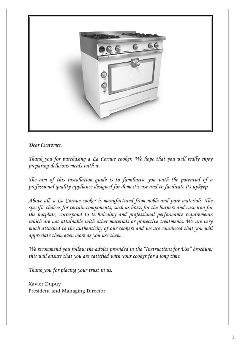 La Cornue Grand-Maman 90 Manuel utilisateur