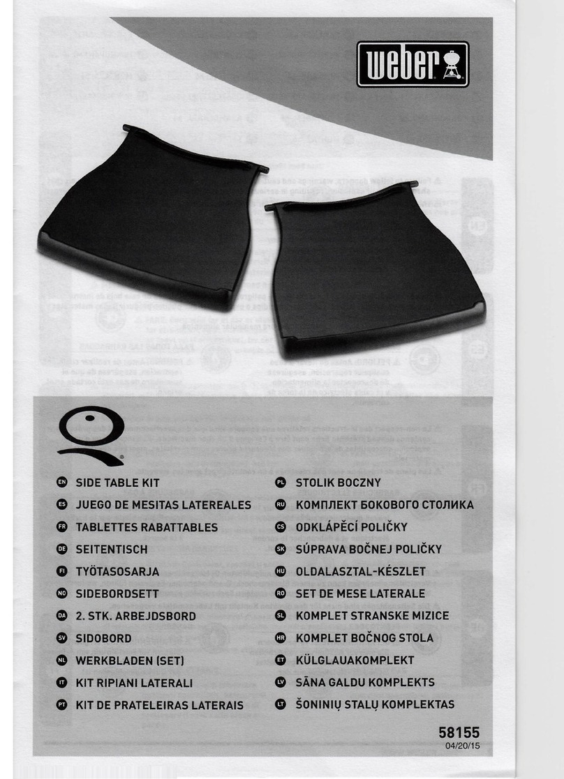 Weber Side Table Kit Manuel utilisateur