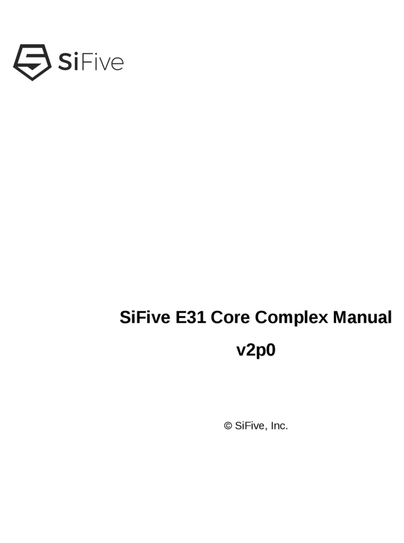 SiFive E31 Manuel utilisateur
