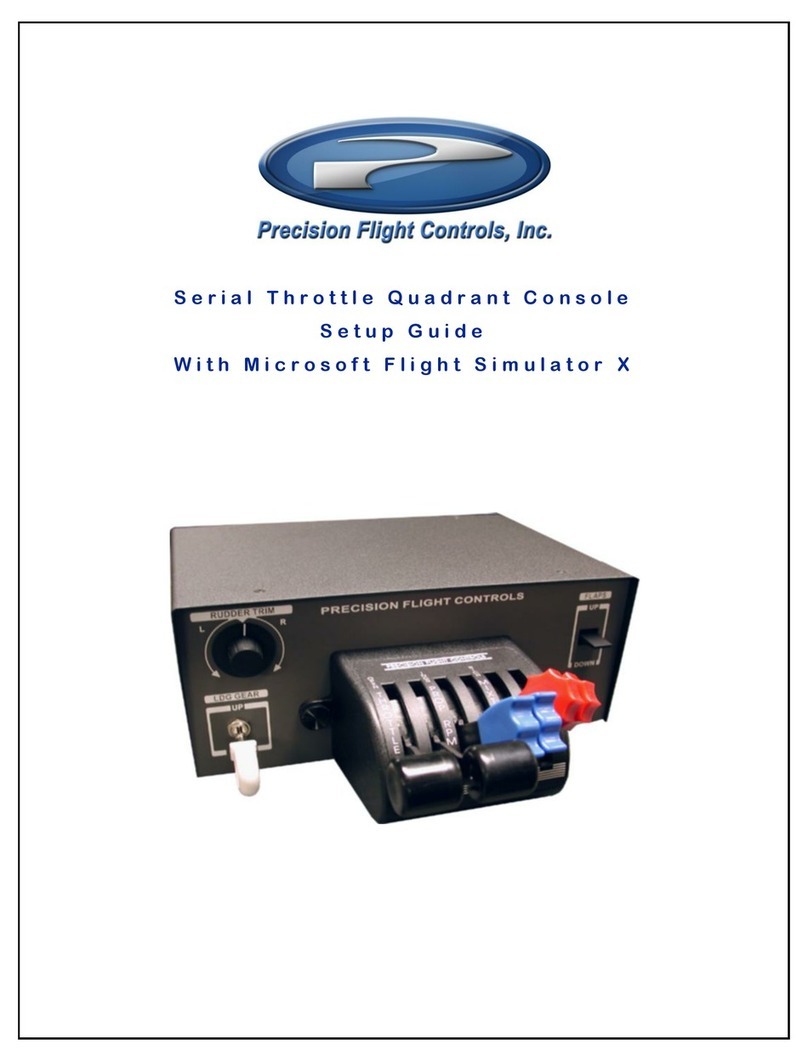 Precision Flight Controls USB Throttle Quadrant Console Manuel utilisateur Precision Flight Controls USB Throttle Quadrant Console Manuel utilisateur