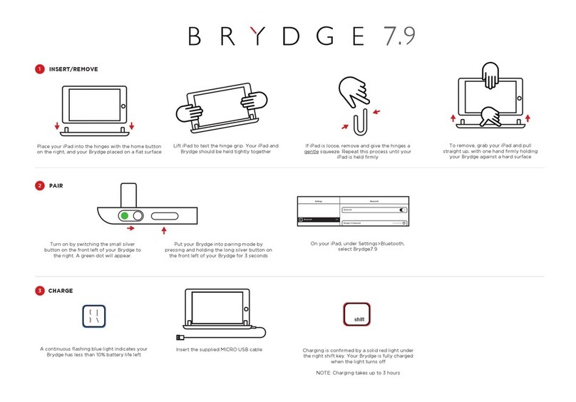 Brydge 7.9 Manuel utilisateur Brydge 7.9 Manuel utilisateur