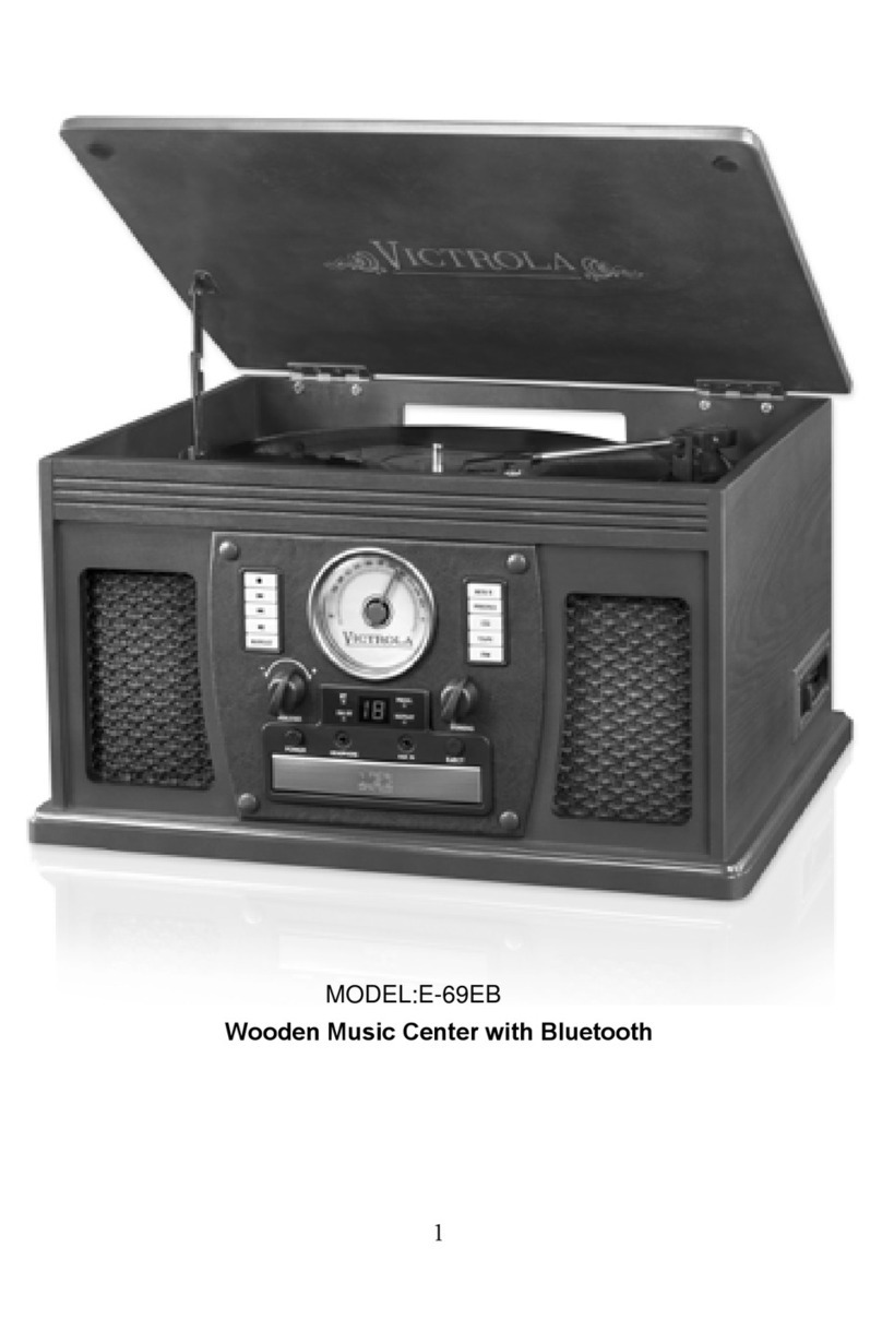 Victrola E-69EB Manuel utilisateur Victrola E-69EB Manuel utilisateur