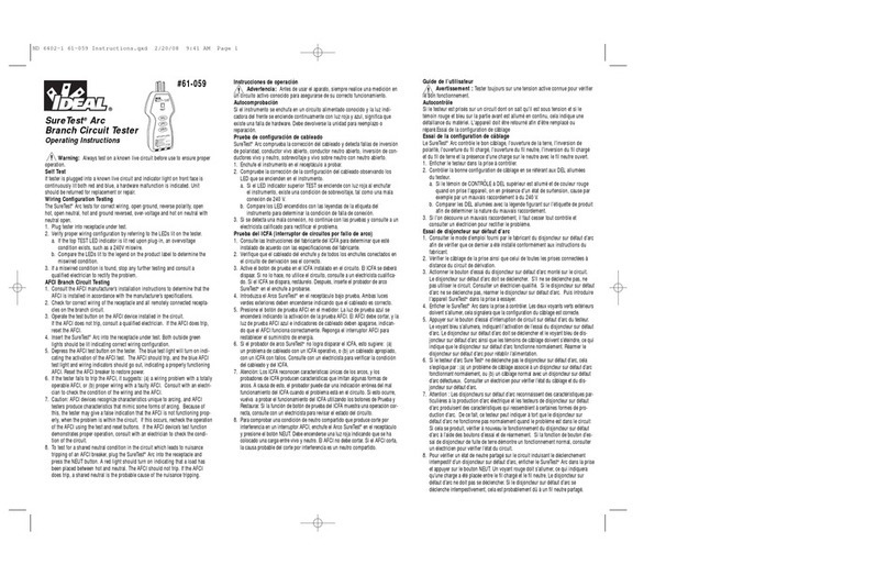 IDEAL 61-059 Manuel utilisateur