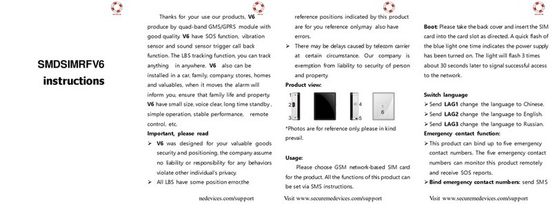Secure Me V6 Manuel utilisateur