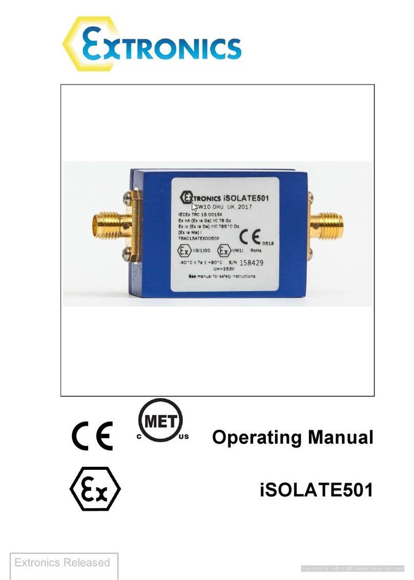 extronics iSOLATE501 Manuel utilisateur
