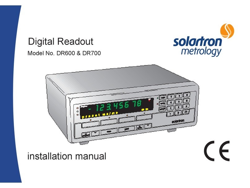 Solartron DR600 Manuel utilisateur
