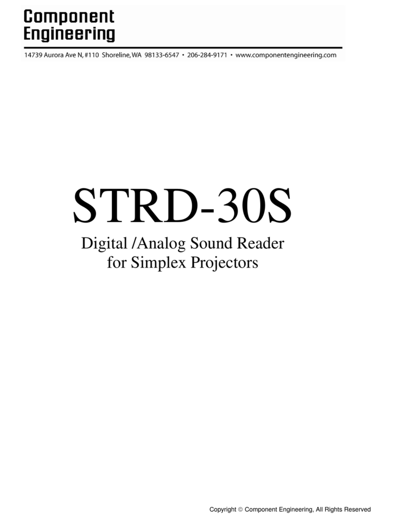 Component Engineering STRD-30S Manuel utilisateur
