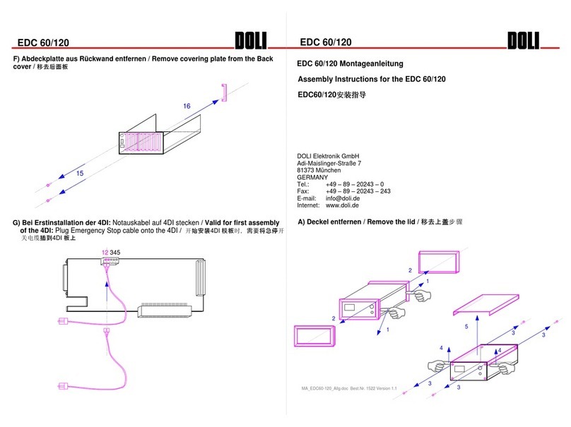 Doli EDC 60 Manuel utilisateur