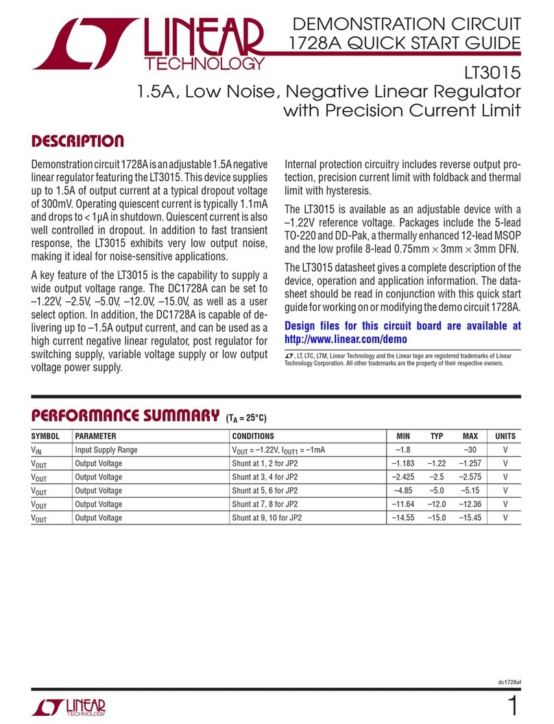 Linear Technology LT3015 Manuel utilisateur
