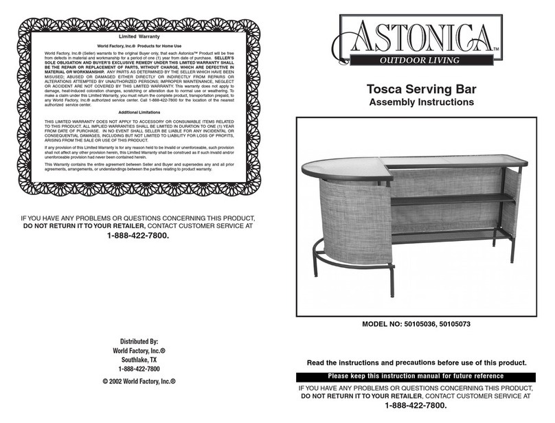 Astonica 50105036 Manuel utilisateur