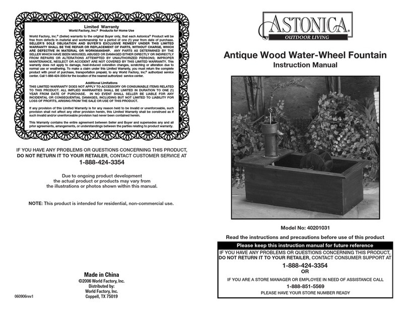 Astonica 40201031 Manuel utilisateur Astonica 40201031 Manuel utilisateur