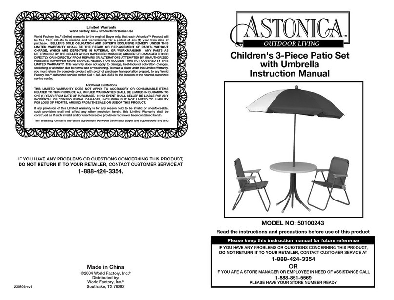 Astonica 50100243 Manuel utilisateur