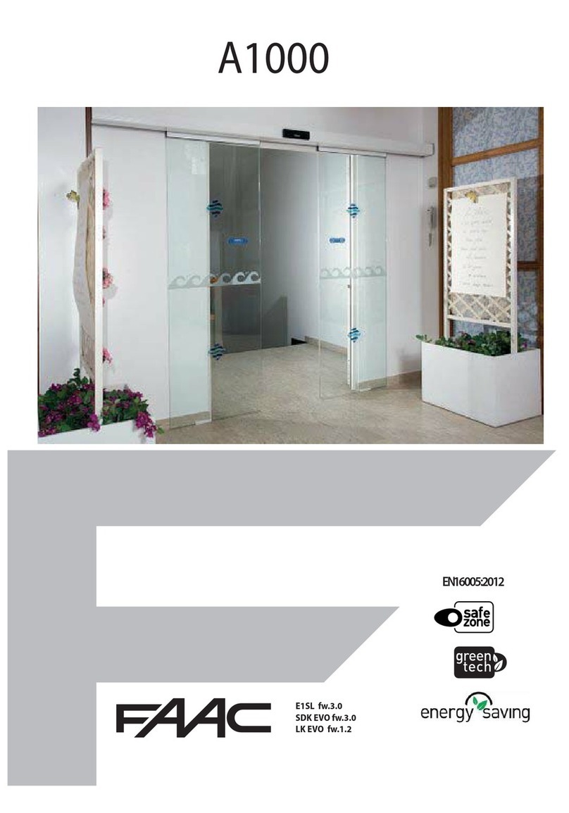 FAAC A1000 Manuel utilisateur