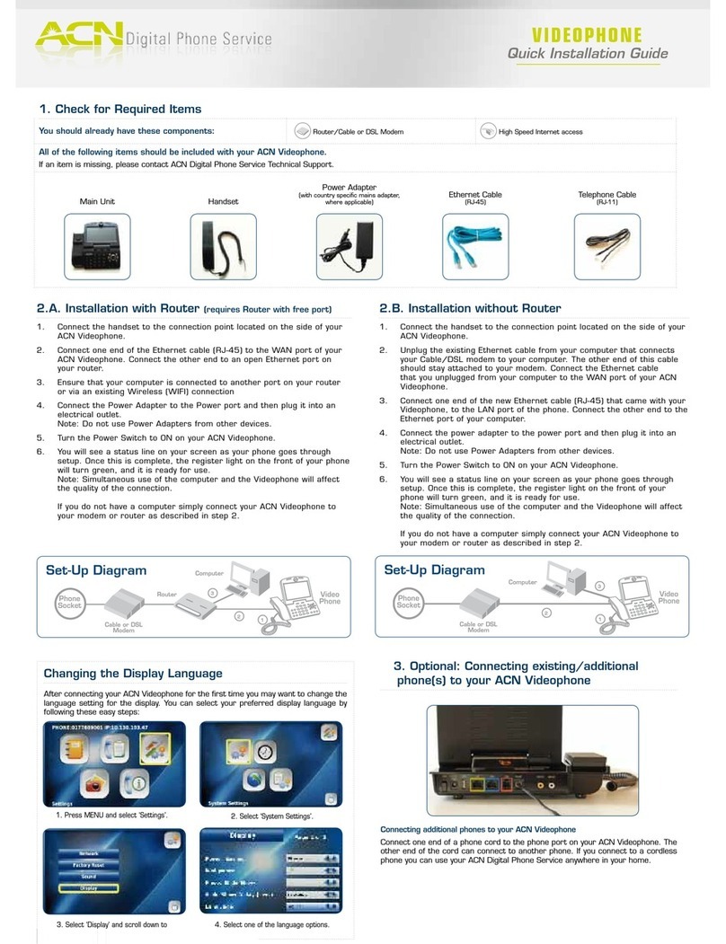ACN IRIS 3000 Manuel utilisateur