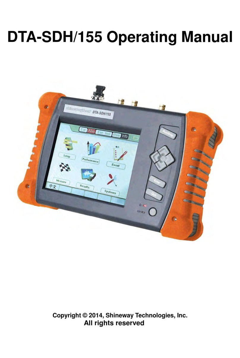 Shineway Tech DTA-SDH/155 Manuel utilisateur