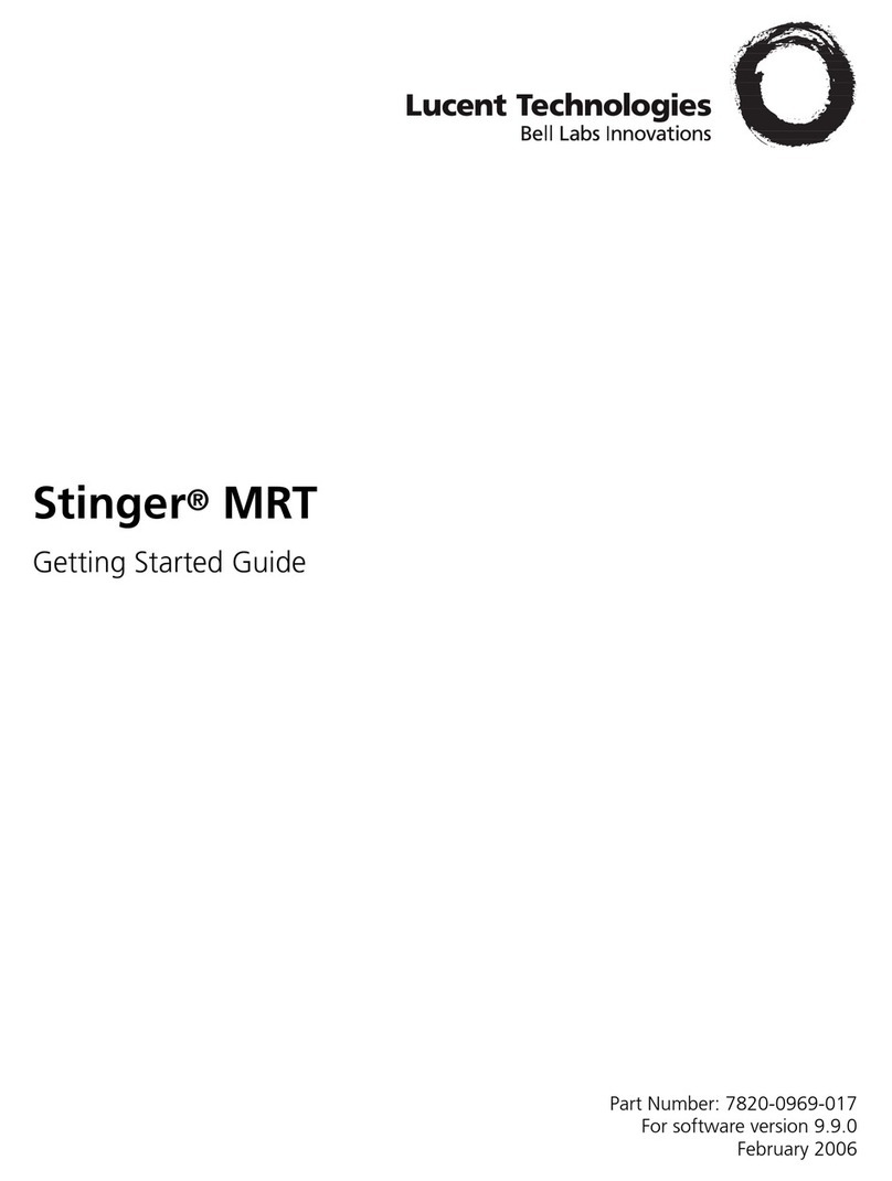 Lucent Technologies Stinger MRT 19 Manuel utilisateur