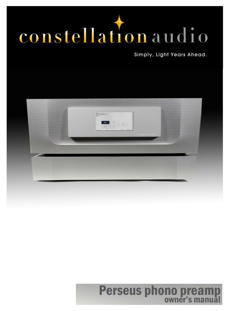 Constellation audio PERSEUS Manuel utilisateur