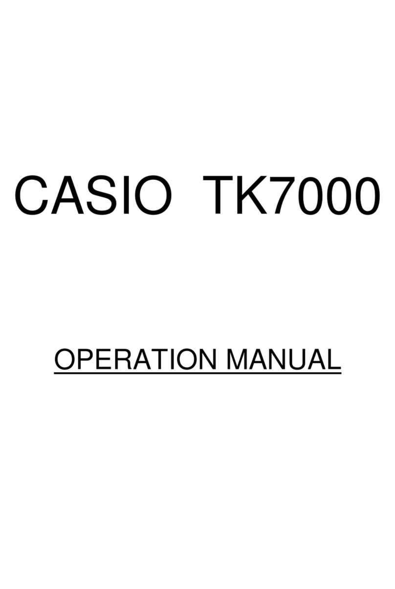 Casio TK-7000 Manuel utilisateur Casio TK-7000 Manuel utilisateur