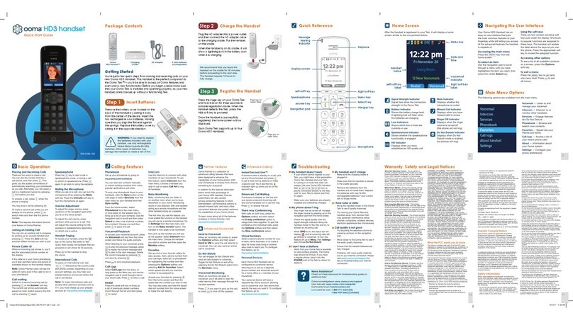 ooma HD3 Manuel utilisateur