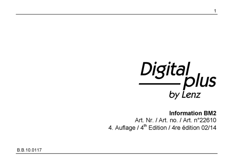 Lenz Digital Plus BM2 Manuel utilisateur